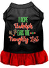 Christmas Pet Dress Screen Printed, I Hope Rudolph Eats The Naughty List