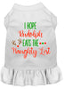 Christmas Pet Dress Screen Printed, I Hope Rudolph Eats The Naughty List
