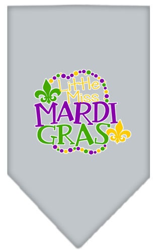 Pet and Dog Bandana Screen Printed, Little Miss Mardi Gras