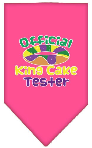 Pet and Dog Bandana Screen Printed, King Cake Tester
