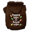 Pet, Dog and Cat Hoodie Screen Printed, Pumpkin Kisses & Harvest Wishes