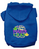Pet Dog & Cat Hoodie Screen Printed, Little Miss Mardi Gras