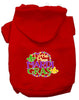 Pet Dog & Cat Hoodie Screen Printed, Little Miss Mardi Gras