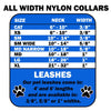 Pet Dog & Cat Nylon Collar or Leash, Diagonal Dots
