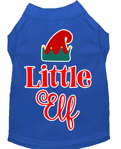 Christmas Pet Dog & Cat Shirt Screen Printed, Little Elf