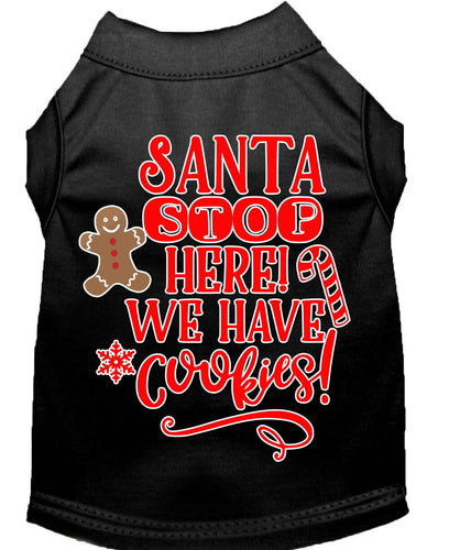 Christmas Pet Dog & Cat Shirt Screen Printed, Santa, We Have Cookies