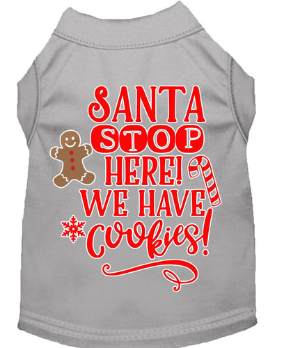 Christmas Pet Dog & Cat Shirt Screen Printed, Santa, We Have Cookies