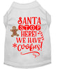 Christmas Pet Dog & Cat Shirt Screen Printed, Santa, We Have Cookies