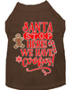 Christmas Pet Dog & Cat Shirt Screen Printed, Santa, We Have Cookies