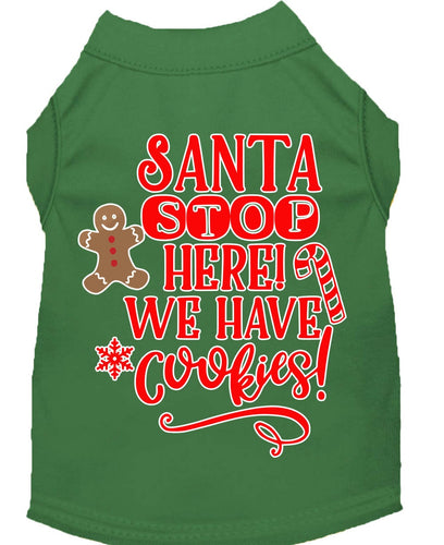Christmas Pet Dog & Cat Shirt Screen Printed, Santa, We Have Cookies