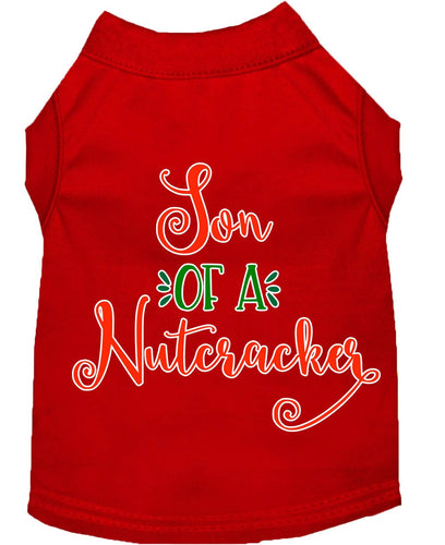 Christmas Pet Dog & Cat Shirt Screen Printed, Son Of A Nutcracker