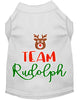 Christmas Pet Dog & Cat Shirt Screen Printed, Team Rudolph