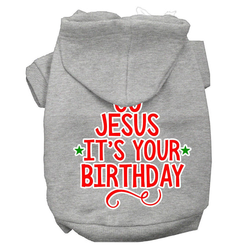 Christmas Pet Hoodie Go Jesus, It's Your Birthday