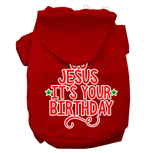 Christmas Pet Hoodie Go Jesus, It's Your Birthday