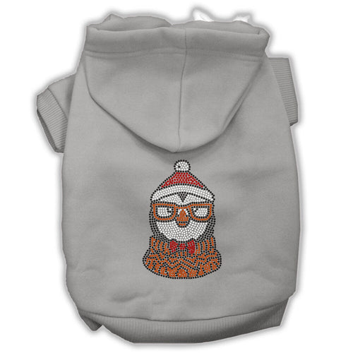 Christmas Pet Hoodie Hipster Penguin