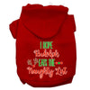 Christmas Pet Hoodie Screen Printed, I Hope Rudolph Eats The Naughty List