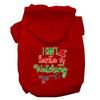 Christmas Pet Hoodie I Can't, Santa Is Watching