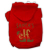 Christmas Pet Hoodie Rhinestone, Santa's Elf