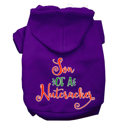 Christmas Pet Hoodie Screen Printed, Son Of A Nutcracker