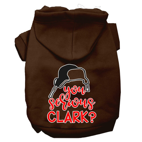 Christmas Pet Hoodie Screen Printed, You Serious Clark?