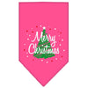 Christmas Pet and Dog Bandana Screen Printed, Scribble Merry Christmas