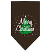 Christmas Pet and Dog Bandana Screen Printed, Scribble Merry Christmas