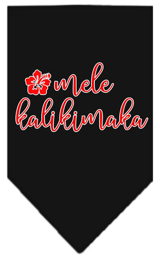 Christmas Pet and Dog Bandana Screen Printed, Mele Kalikimaka