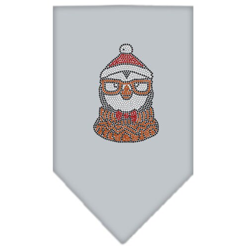 Christmas Pet and Dog Bandana Rhinestone, Hipster Penguin