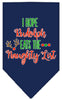 Christmas Pet and Dog Bandana Screen Printed, Hope Rudolph Eats The Naughty List