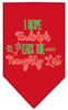 Christmas Pet and Dog Bandana Screen Printed, Hope Rudolph Eats The Naughty List