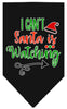 Christmas Pet and Dog Bandana Screen Printed, I Can't, Santa Is Watching