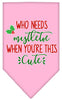 Christmas Pet and Dog Bandana Screen Printed, Who Needs Mistletoe