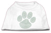 Pet Shirt Rhinestone, Green Paw