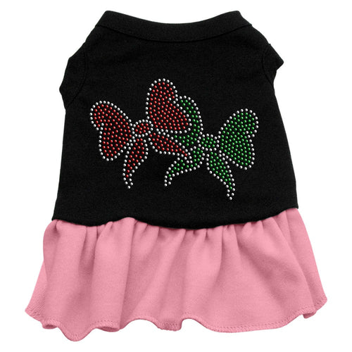 Christmas Pet Dress Rhinestone, Christmas Bows