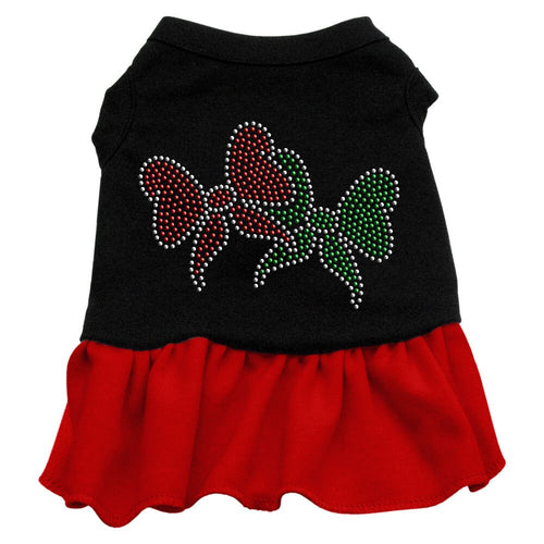 Christmas Pet Dress Rhinestone, Christmas Bows