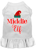 Christmas Pet Dress Screen Printed, Middle Elf