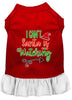 Christmas Pet Dress Screen Printed, I Can't, Santa Is Watching