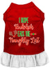 Christmas Pet Dress Screen Printed, I Hope Rudolph Eats The Naughty List