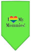 Pet and Dog Bandana Screen Printed, I Heart My Mommies