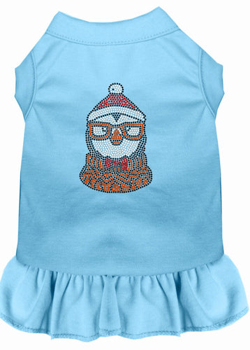 Christmas Pet Dress Rhinestone, Hipster Penguin