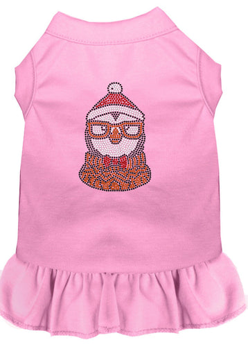 Christmas Pet Dress Rhinestone, Hipster Penguin
