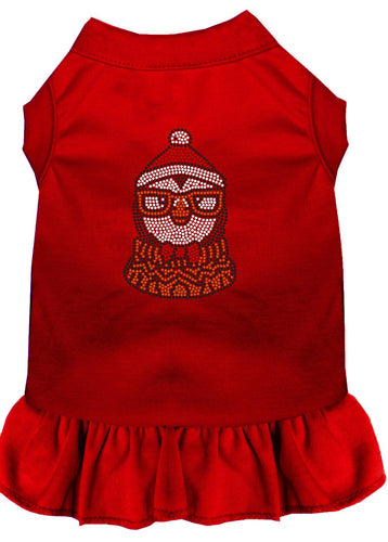 Christmas Pet Dress Rhinestone, Hipster Penguin