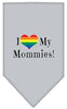 Pet and Dog Bandana Screen Printed, I Heart My Mommies