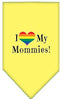 Pet and Dog Bandana Screen Printed, I Heart My Mommies