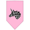 Pet and Dog Bandana Screen Printed, Born To Be A Unicorn