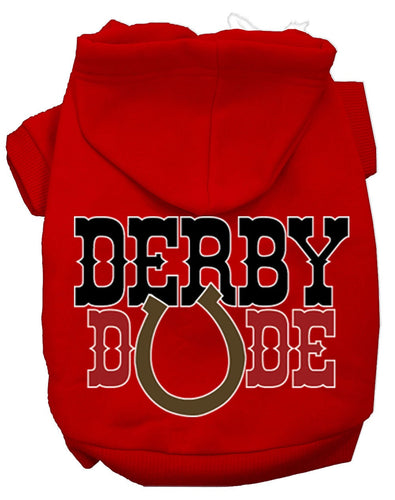 Pet, Dog & Cat Hoodie Screen Printed, Derby Dude