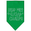 Pet and Dog Bandana Screen Printed, Little Miss Lucky Charm