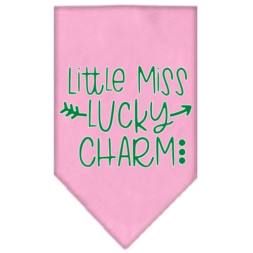 Pet and Dog Bandana Screen Printed, Little Miss Lucky Charm