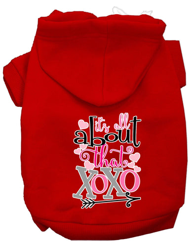 Pet Hoodie All About That XOXO