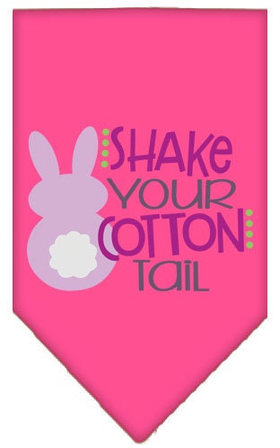 Pet and Dog Bandana Screen Printed, Shake Your Cotton Tail